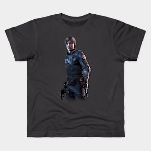 Resdent Evil 2 - leon v3 Kids T-Shirt